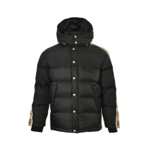 Gucci  20Fw Double G Jacquard Webbing Reflective Down Jacket