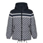 Dior 21FW Full Print Double-Sided Down Jacket Blue