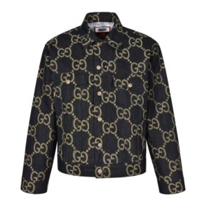 Gucci Jacquard print denim jacket