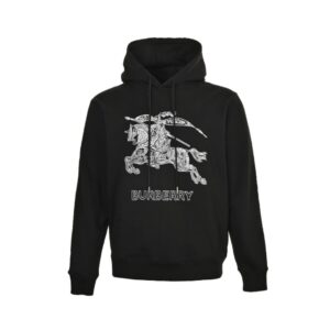 Burberry Embroidered Warhorse logo hoodie
